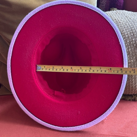 Pink and Orange Feathered Hat - Picture 8 of 8